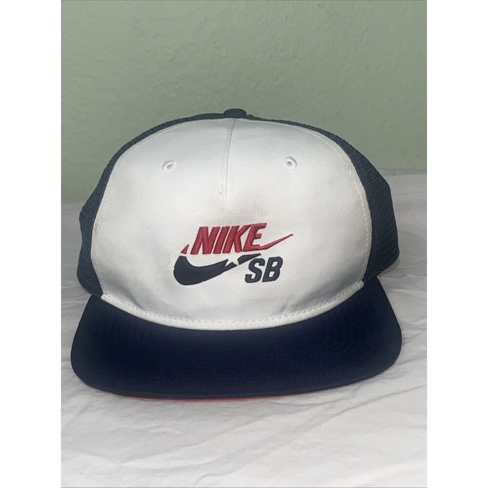 Nike Sb Trucker Cap Black/White Mesh Logo Embroidery Men Hat Original Collection